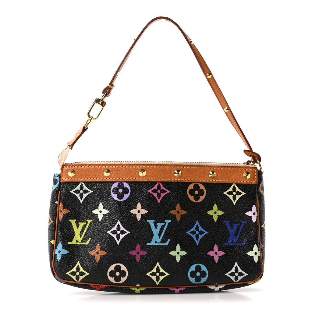 Monogram Multicolor Pochette Accessories Black