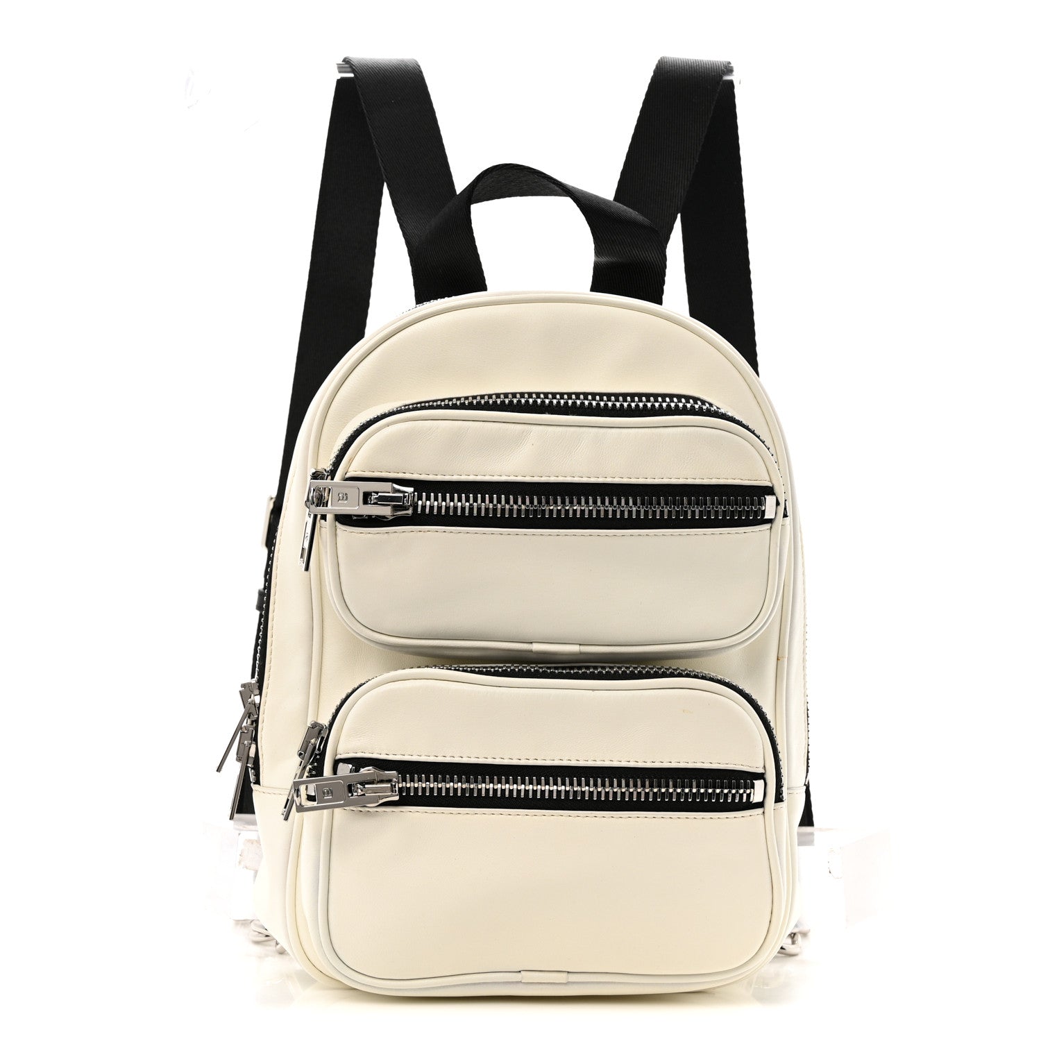 Lambskin Medium Attica Backpack White