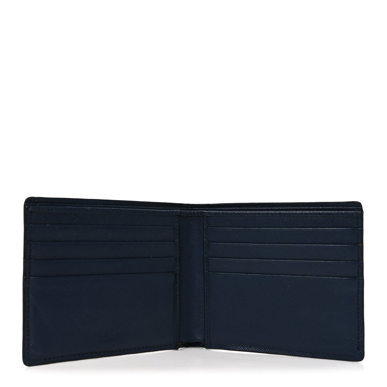 Saffiano Bi-Fold Wallet Baltico Fuoco