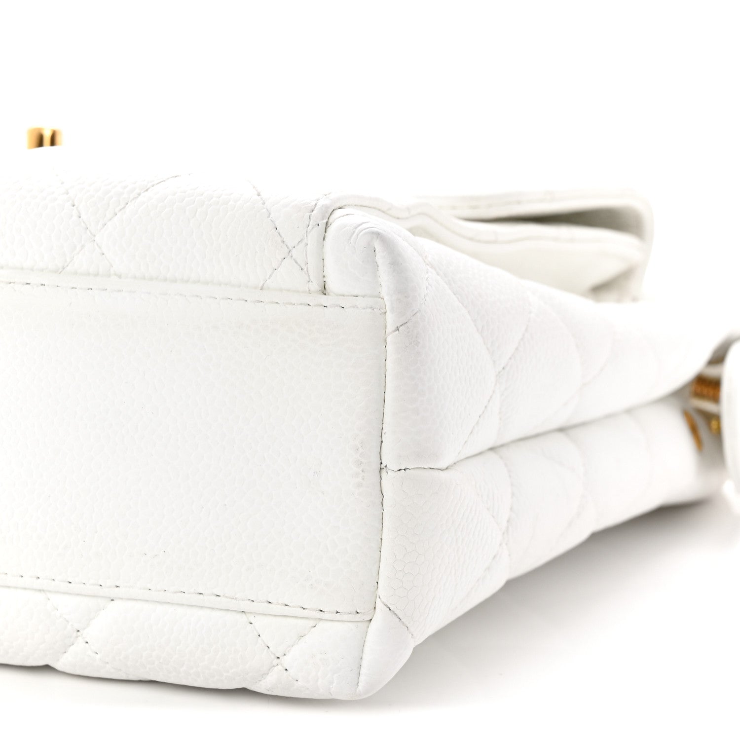Caviar CC Shoulder Bag White