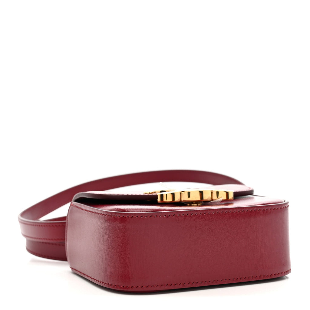 Shiny Calfskin Mini Triomphe Carmin