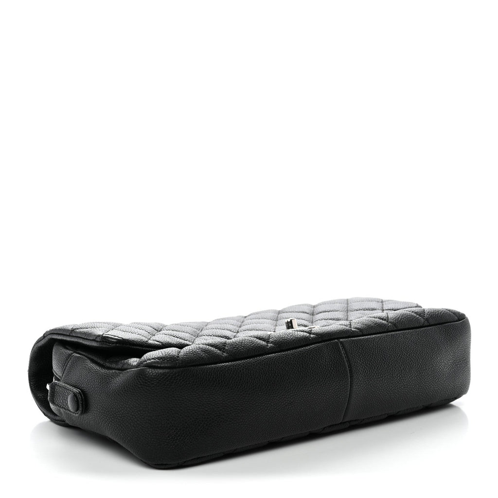 Caviar Quilted Jumbo Easy Flap Black