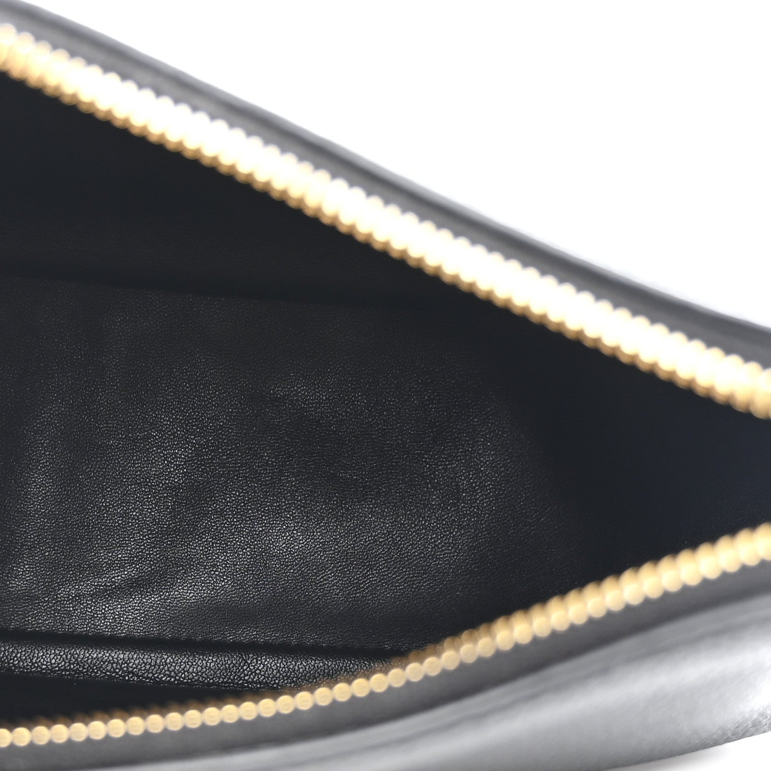 Vitello Daino Soft Zippered Hobo Shoulder Bag Black