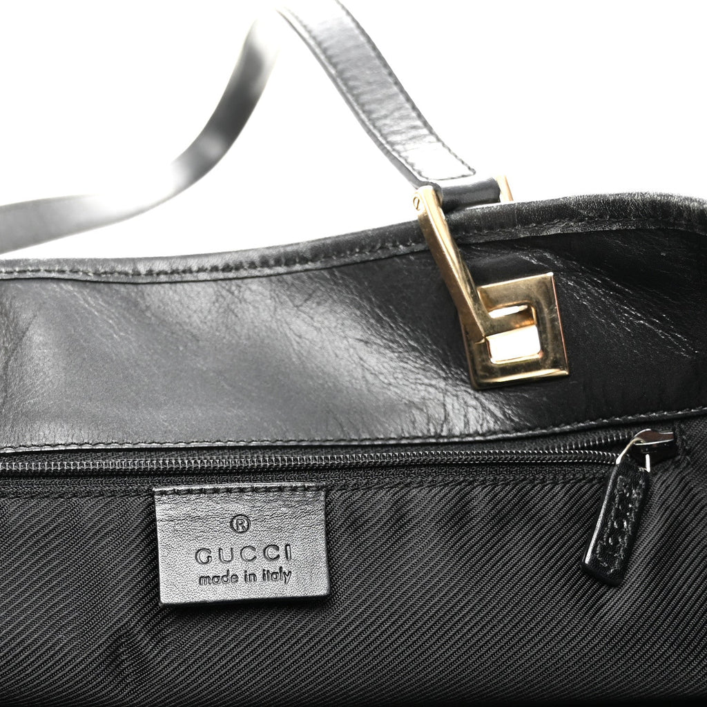 Monogram Large Bucket Tote Black