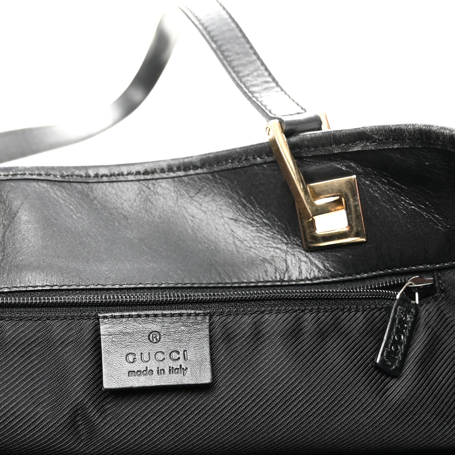 Monogram Large Bucket Tote Black