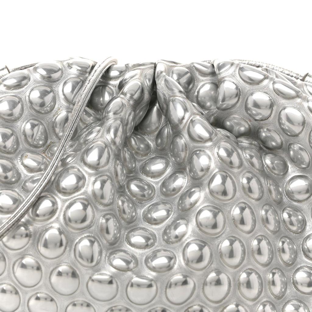 Metallic Fabric Bubble Wrap The Mini Pouch Silver