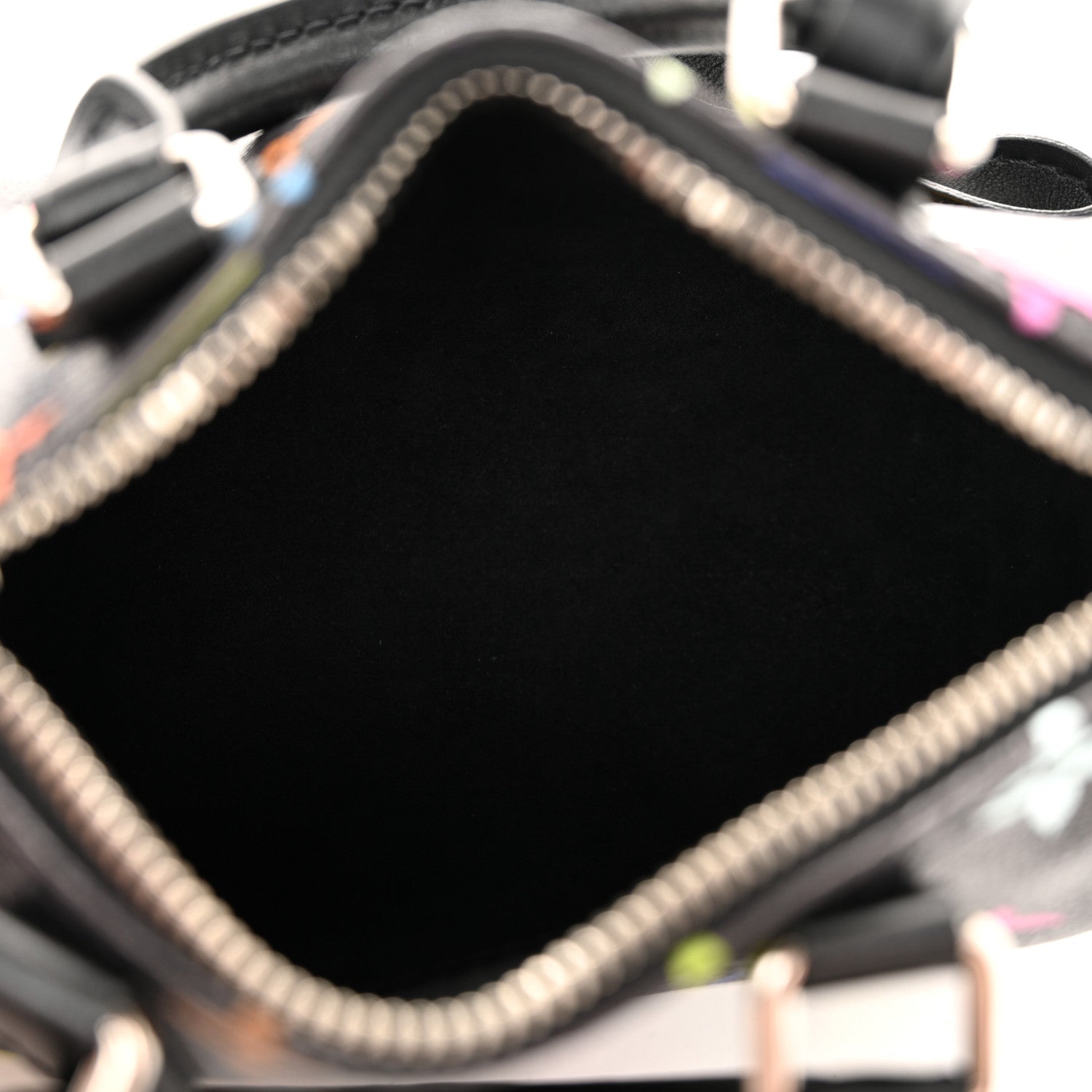 LV X TM Monogram Multicolor Nano Speedy Black