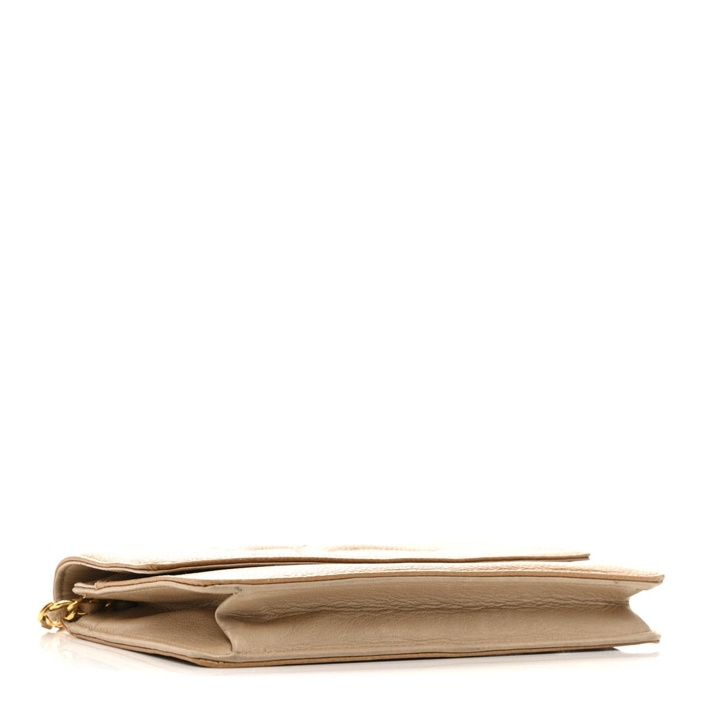 Caviar Timeless CC Wallet on Chain WOC Beige