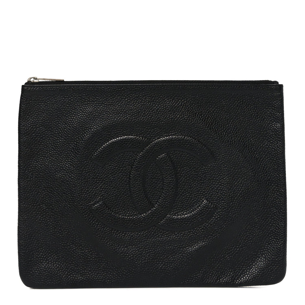 Caviar Timeless CC Cosmetic Pouch Clutch Black