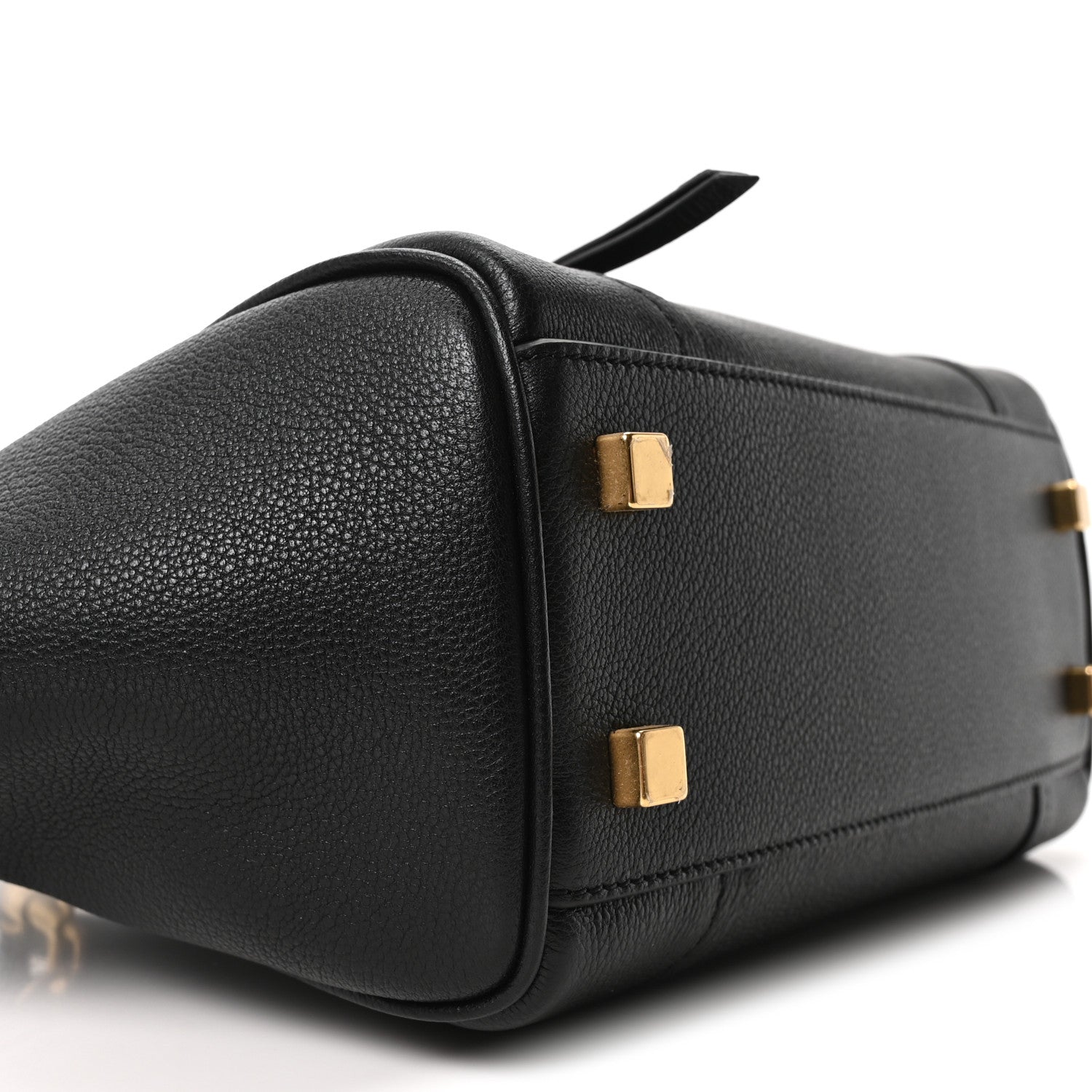 Grained Calfskin Little New Luggage Black