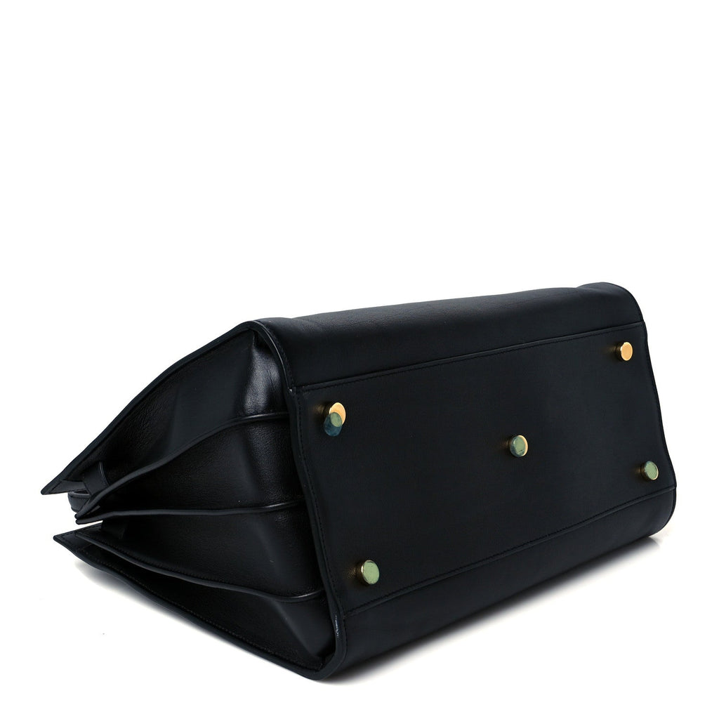 Calfskin Small Sac De Jour Black