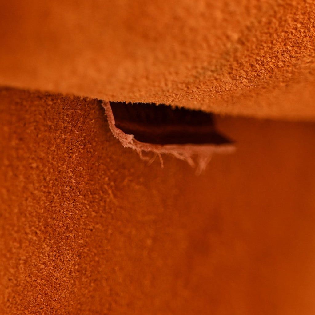 Calfskin Crocodile Embossed Small Pipe Bag Chestnut