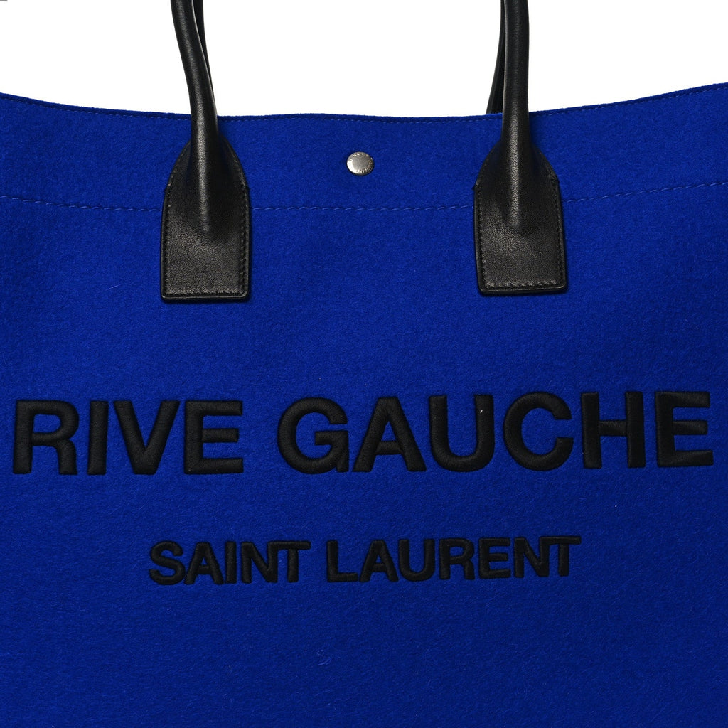 Wool Rive Gauche Tote Blue