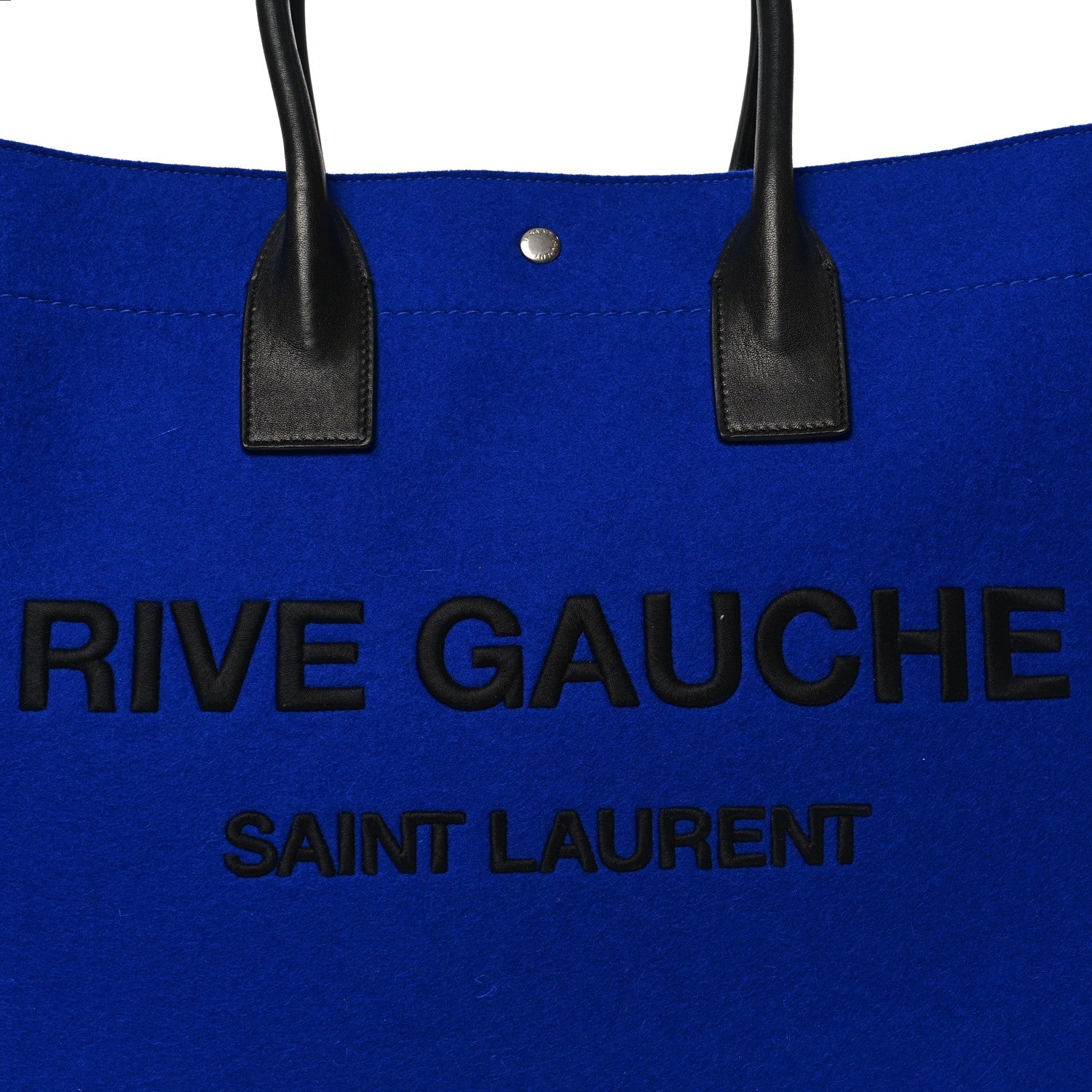 Wool Rive Gauche Tote Blue