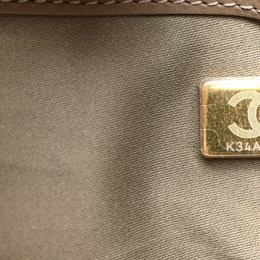 Suede Quilted Medium Chanel 25 Handbag Grey