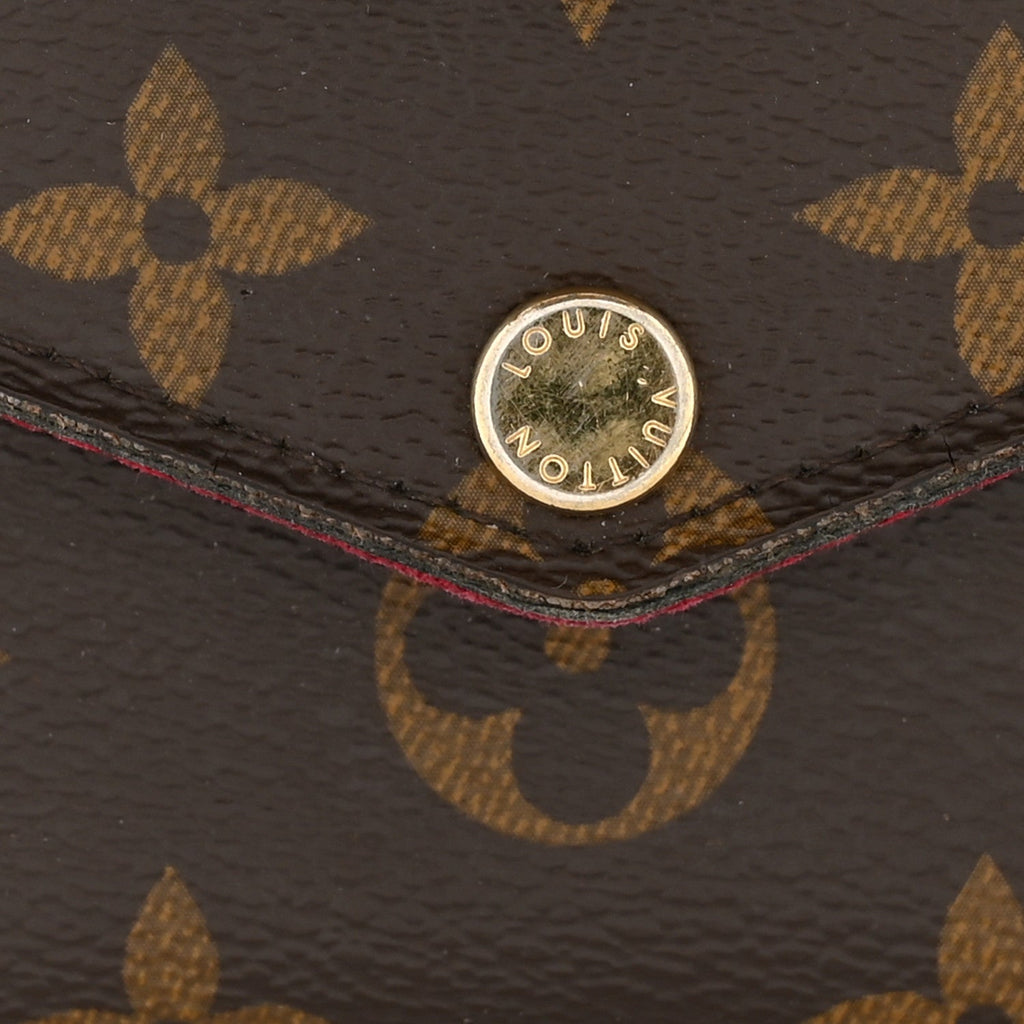 Monogram Pochette Felicie Chain Wallet Fuchsia