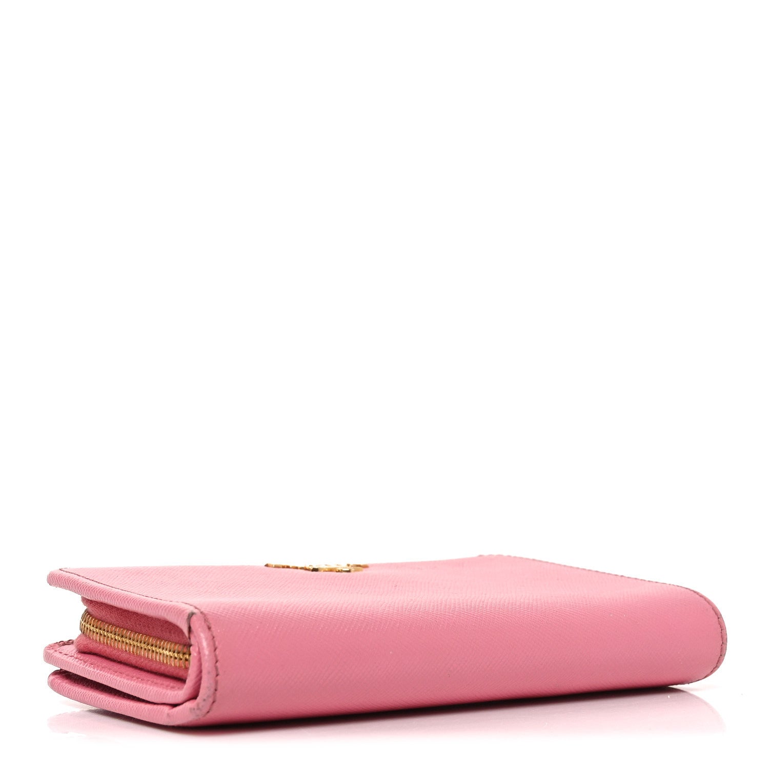 Saffiano Metal Compact Wallet Peonia Petalo