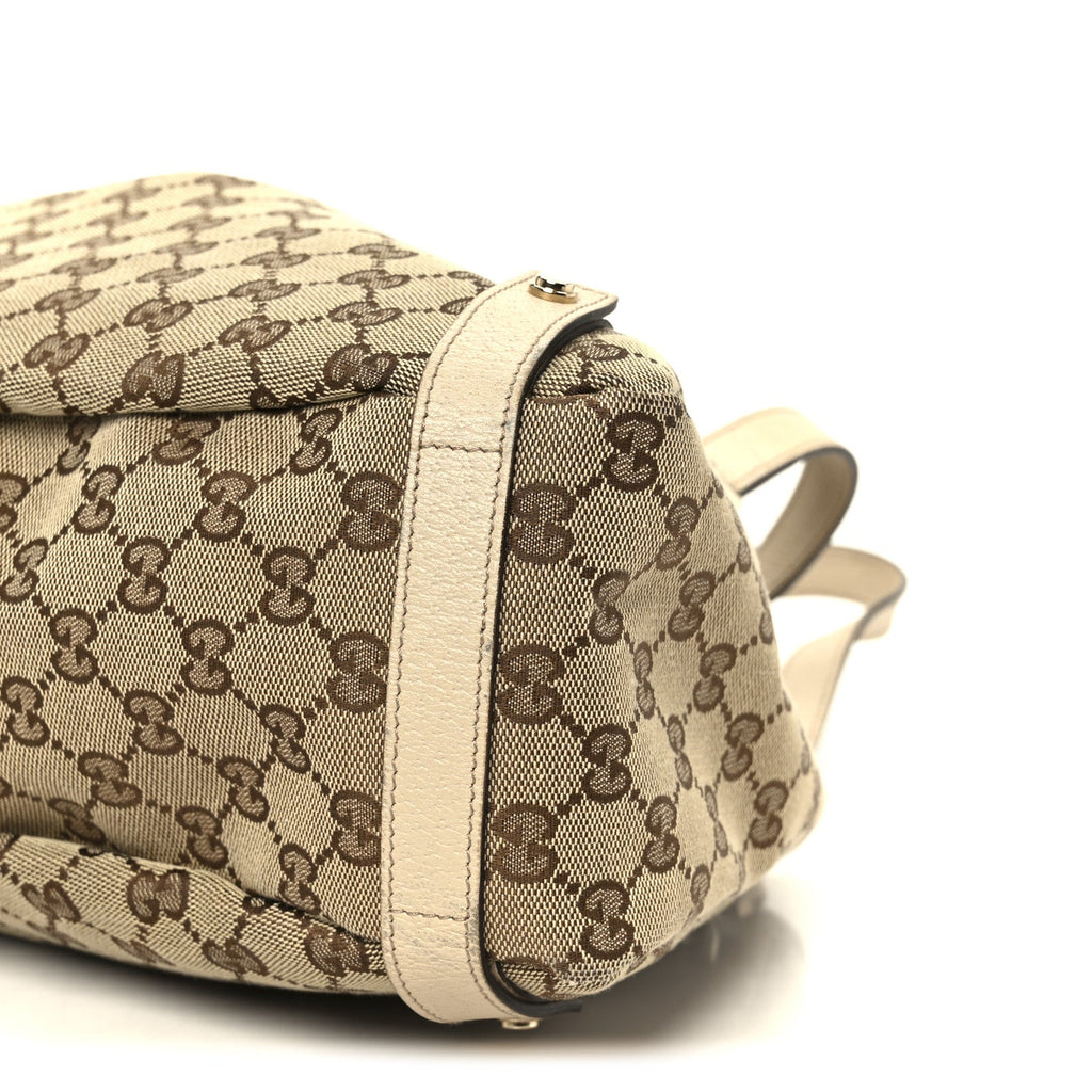 Monogram Medium Abbey Shoulder Bag Off White