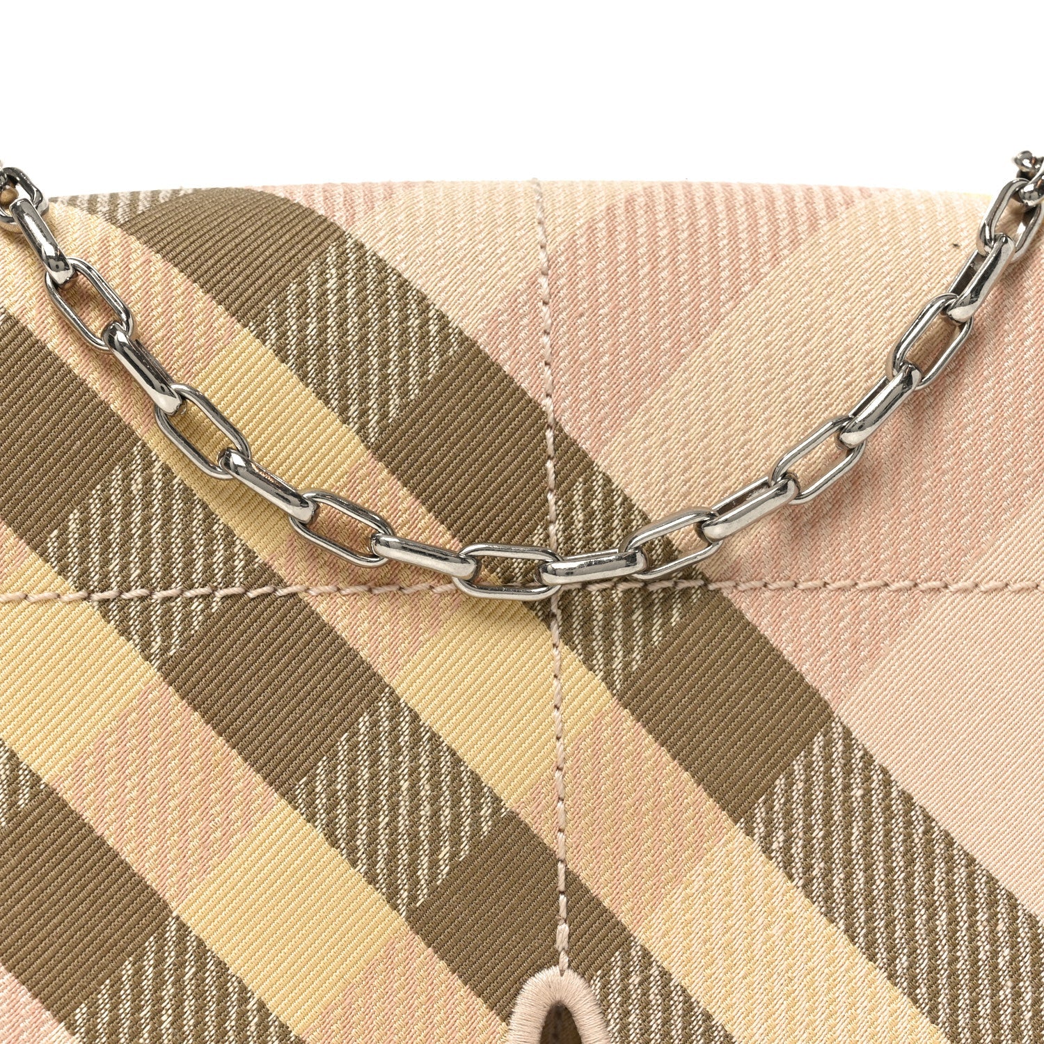 Jacquard Check Soft Snip Mini Chain Bag Teacup
