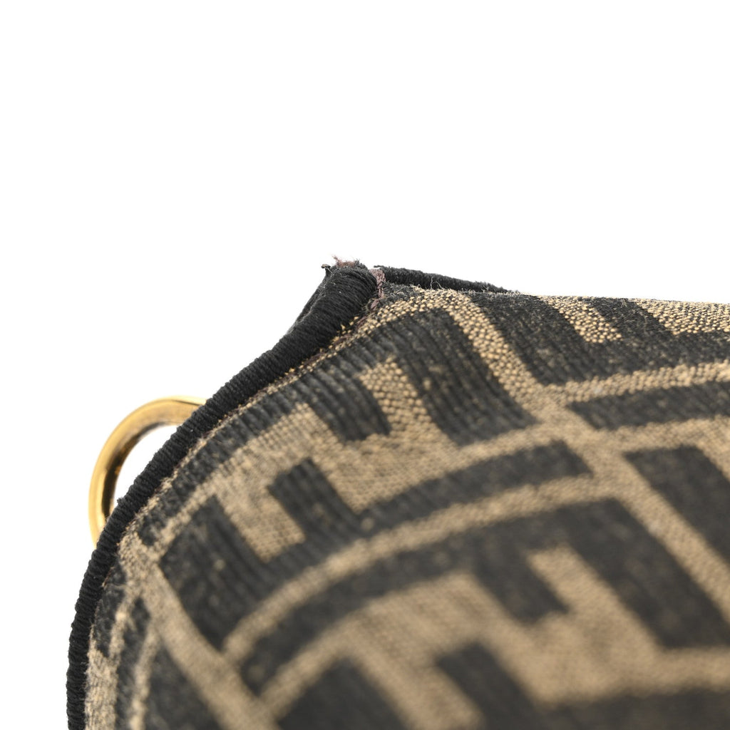 Fabric Jacquard FF 1974 Medium Baguette Tobacco Moro Black