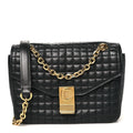 Calfskin Quilted Medium C Bag Black