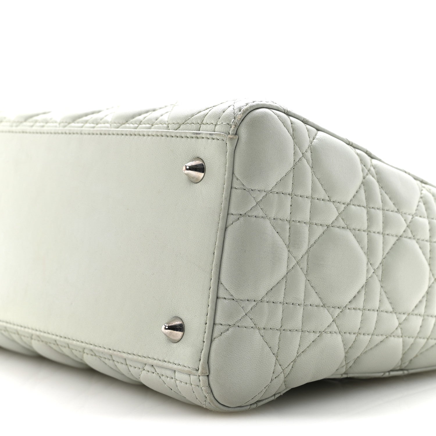 Lambskin Cannage Medium Lady Dior Green