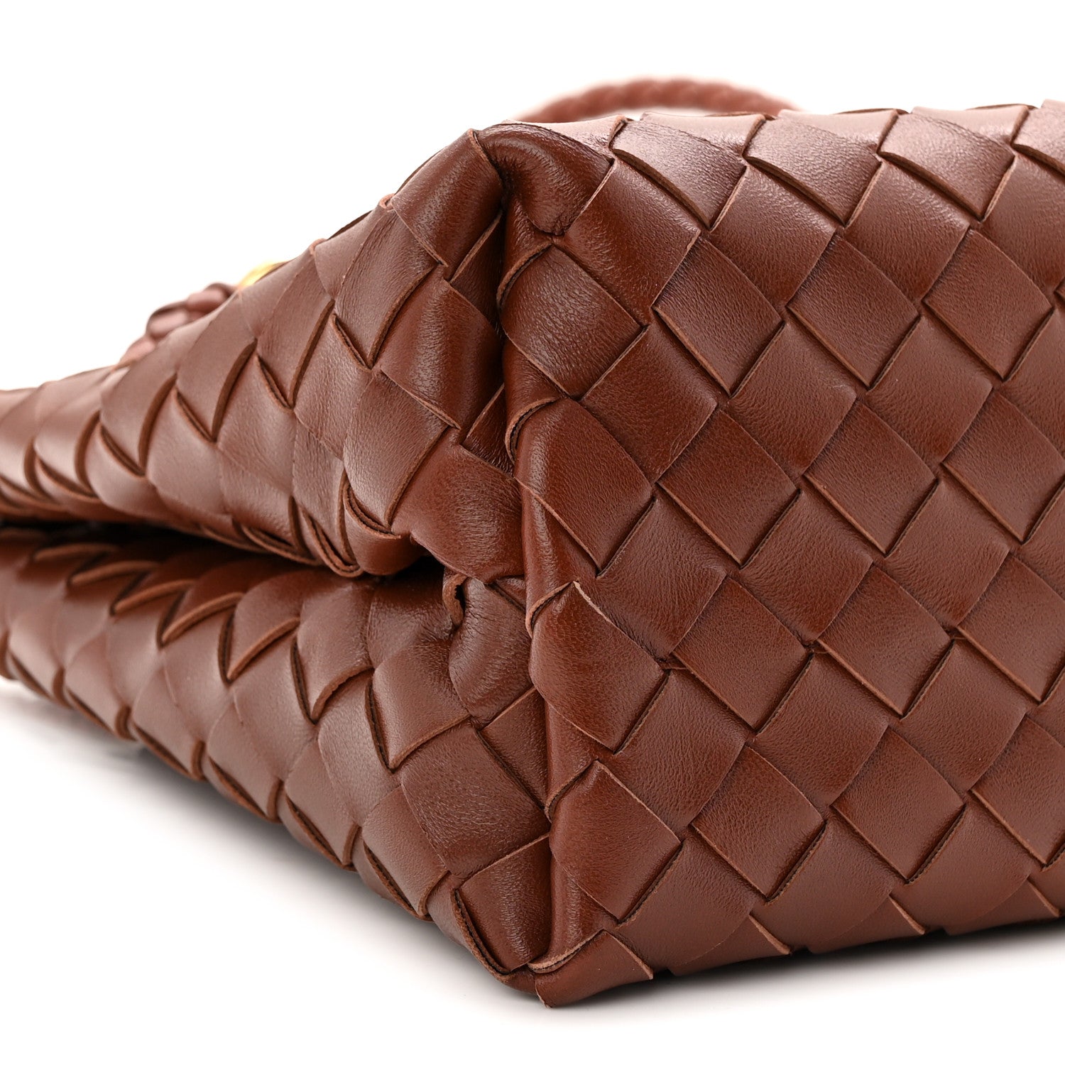 Nappa Intrecciato Small Andiamo Shoulder Bag Sapele