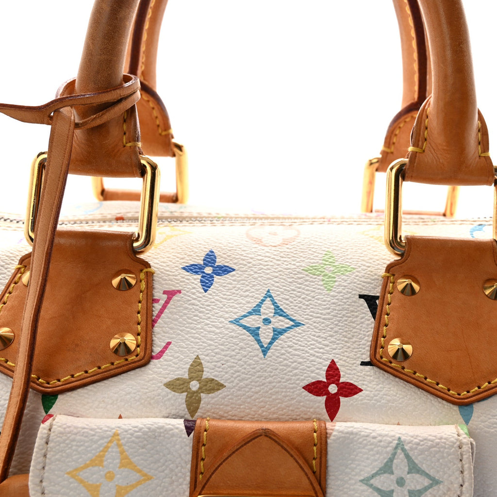 Monogram Multicolor Speedy 30 White