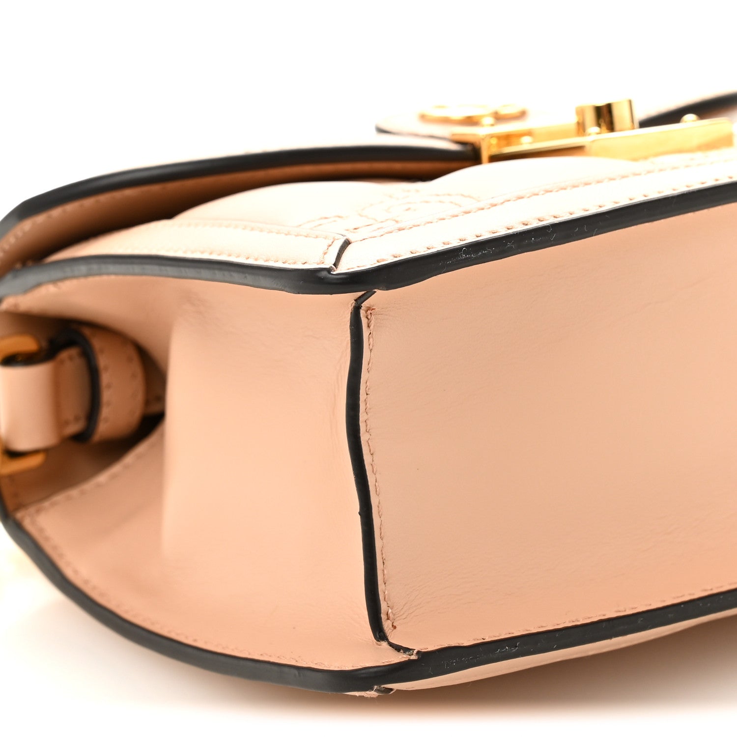 Calfskin GG Matelasse Mini Chain Top Handle Bag Light Pink