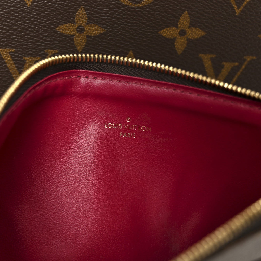 Monogram Pochette Felicie Chain Wallet Fuchsia