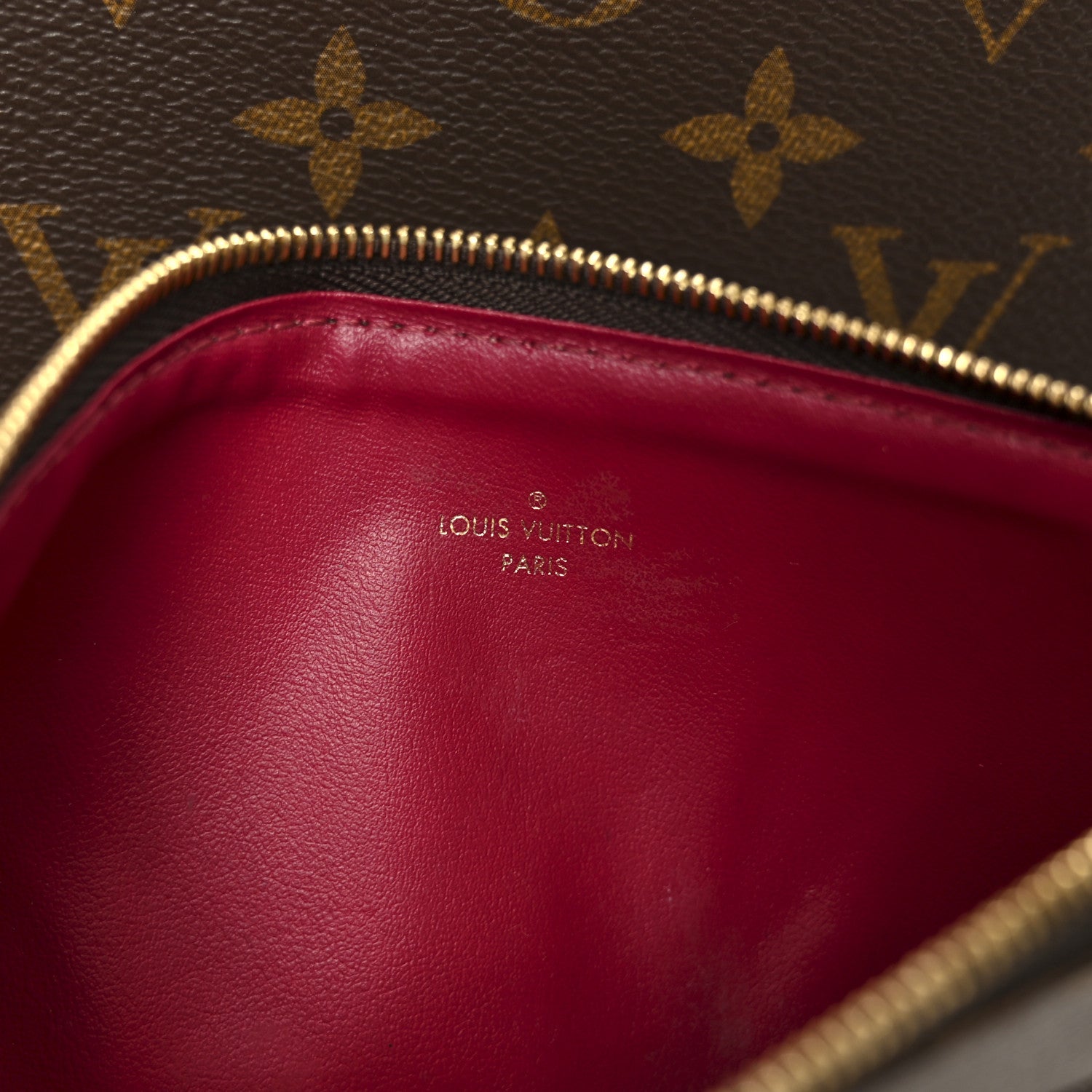 Monogram Pochette Felicie Chain Wallet Fuchsia
