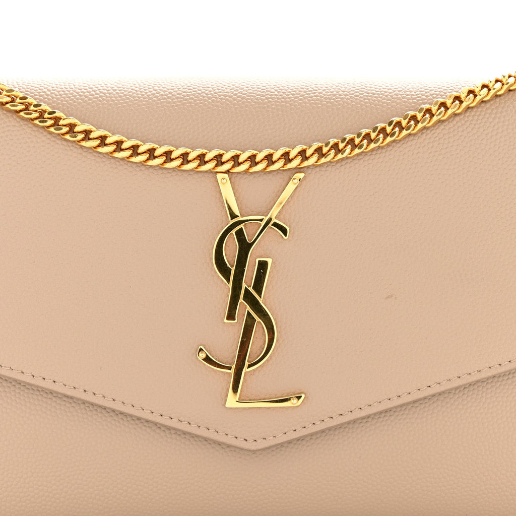 Grain De Poudre Monogram Uptown Chain Wallet Taupe