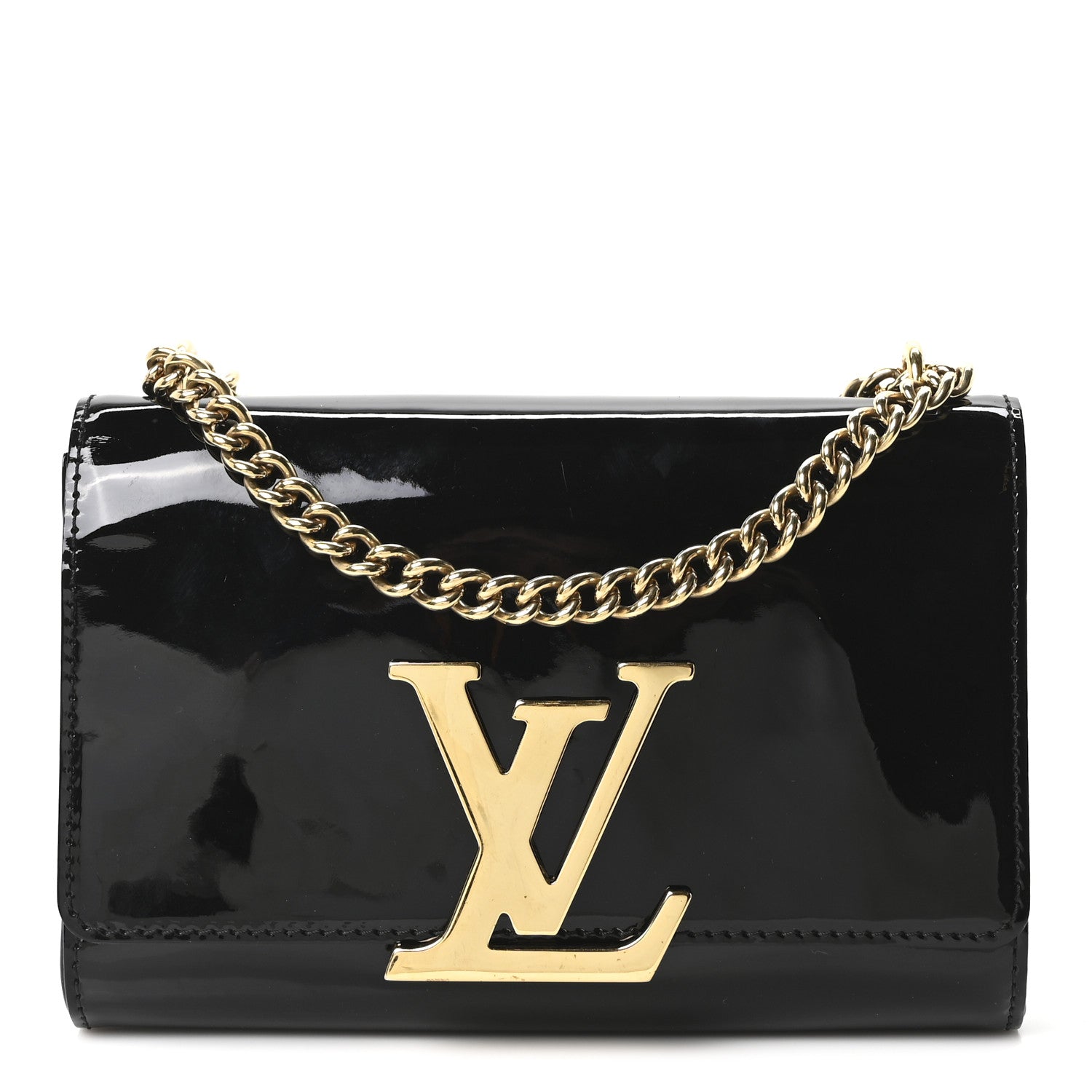 Patent Louise PM Chain Clutch Black