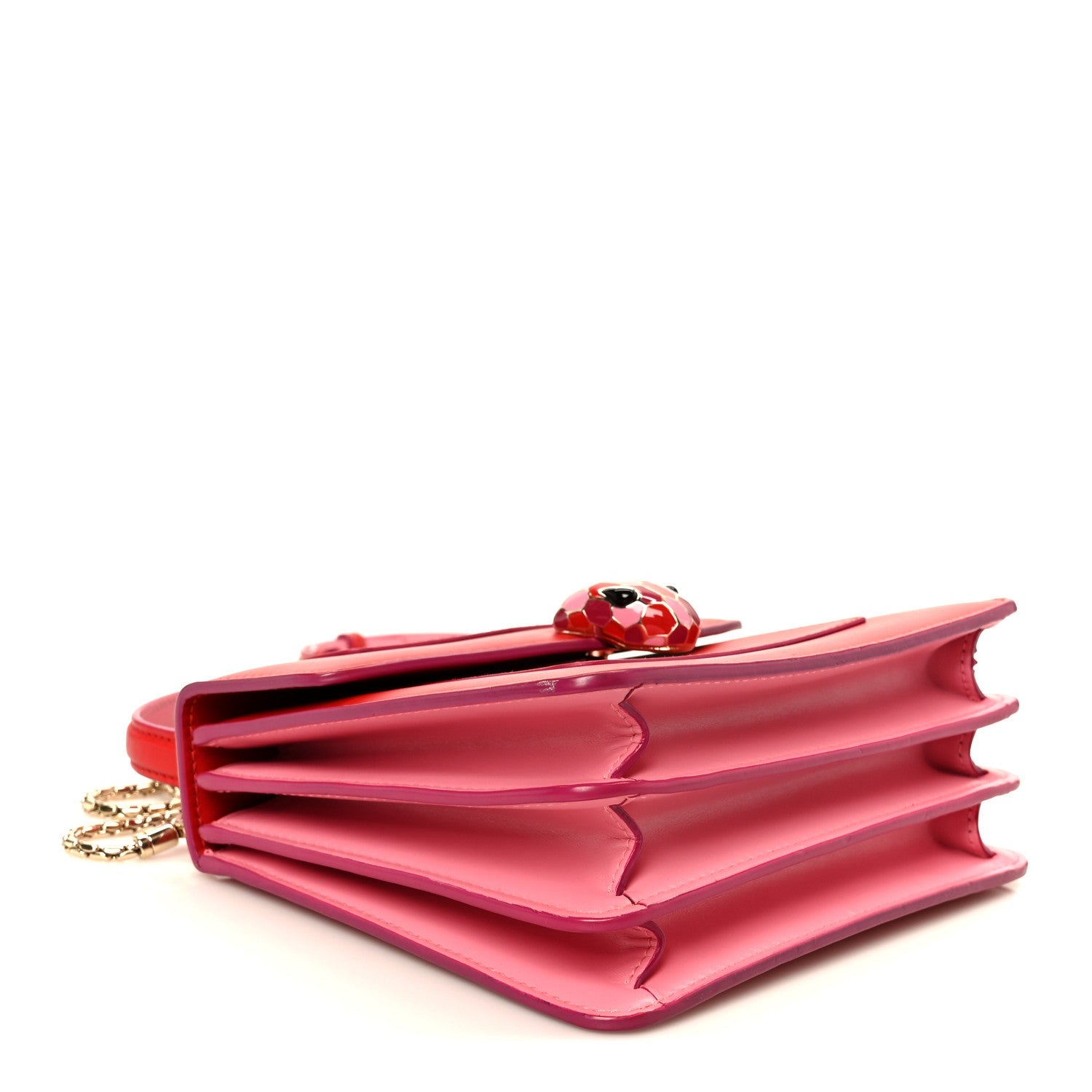 Calfskin Serpenti Forever Top Handle Red