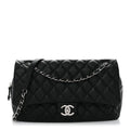 Caviar Quilted Jumbo Easy Flap Black