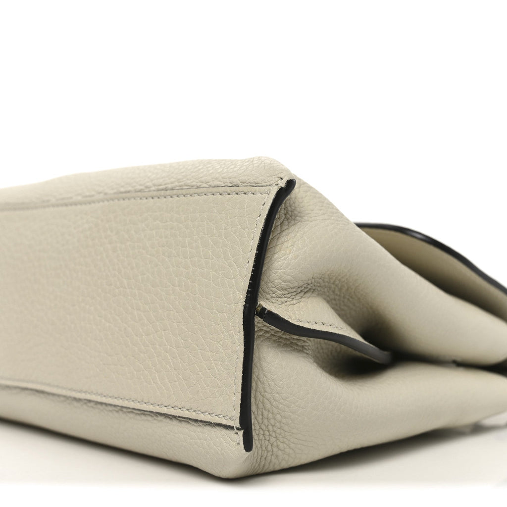 Cellarius Calfskin Small Bamboo Daily Top Handle Bag Mystic White
