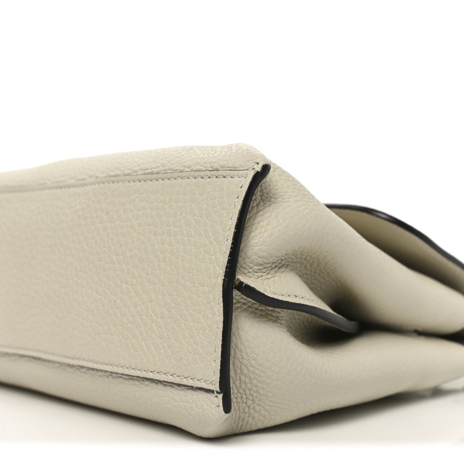 Cellarius Calfskin Small Bamboo Daily Top Handle Bag Mystic White