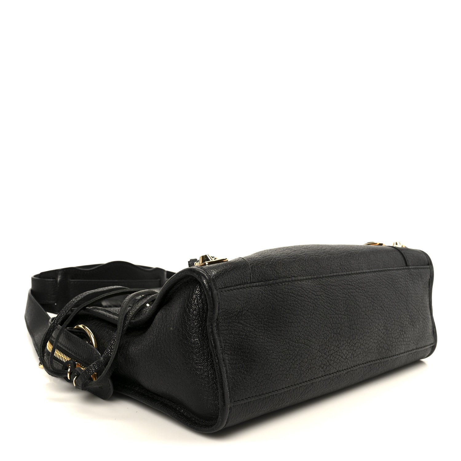 Chevre Gold Metallic Edge Hardware S City Black
