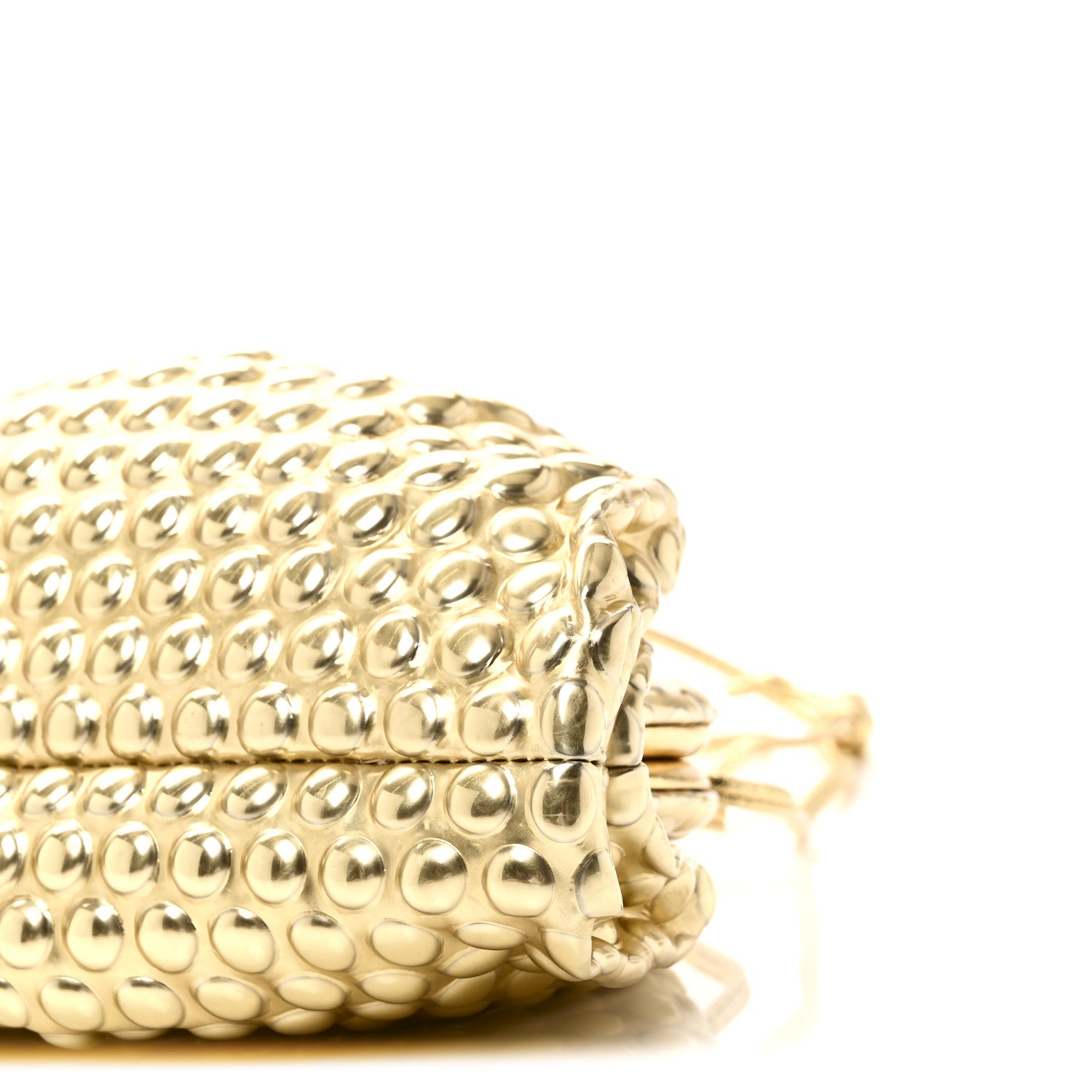 Metallic Fabric Bubble Wrap The Mini Pouch Gold