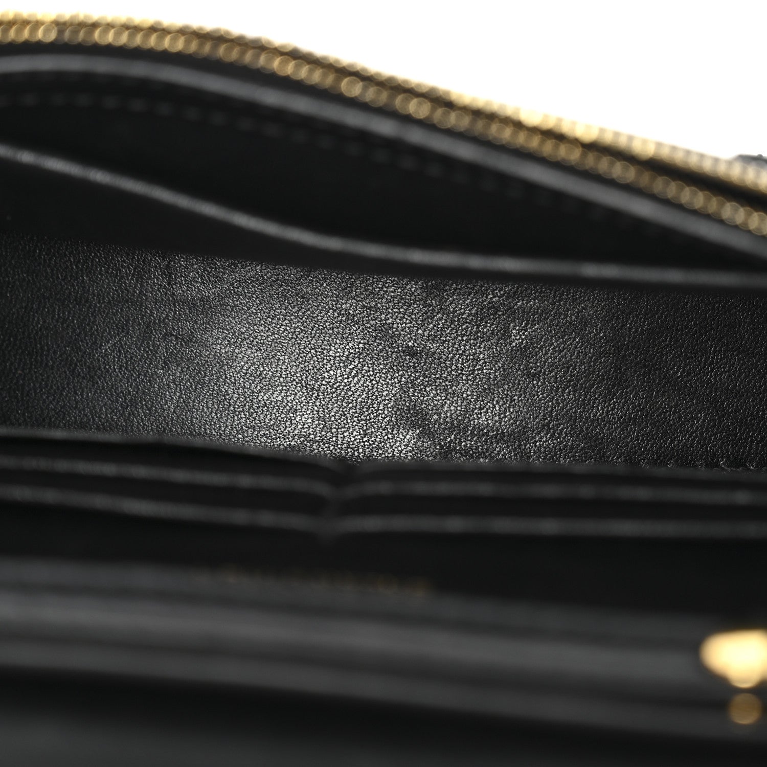 Shiny Box Calfskin Hourglass Chain Bag Black