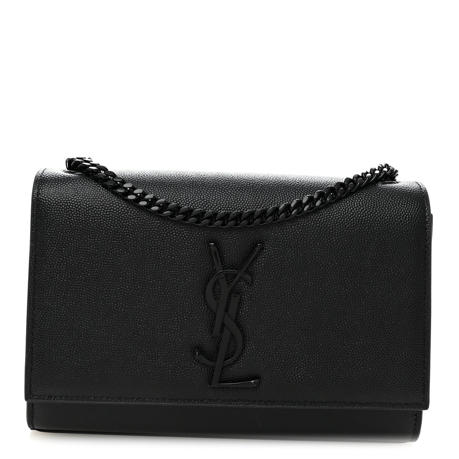Grain De Poudre Small Monogram Monochrome Kate Satchel Black