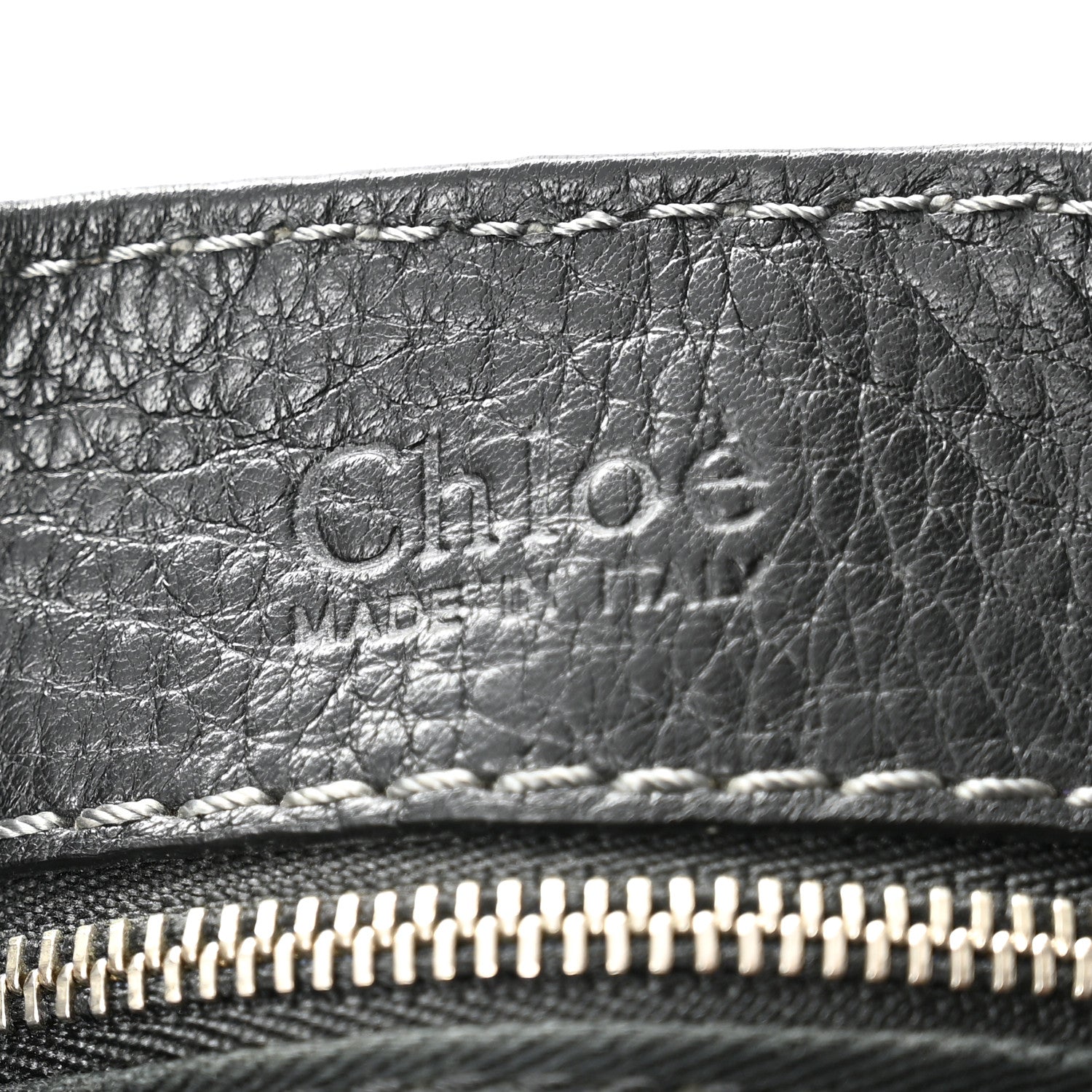 Calfskin Paddington Dome Satchel Black