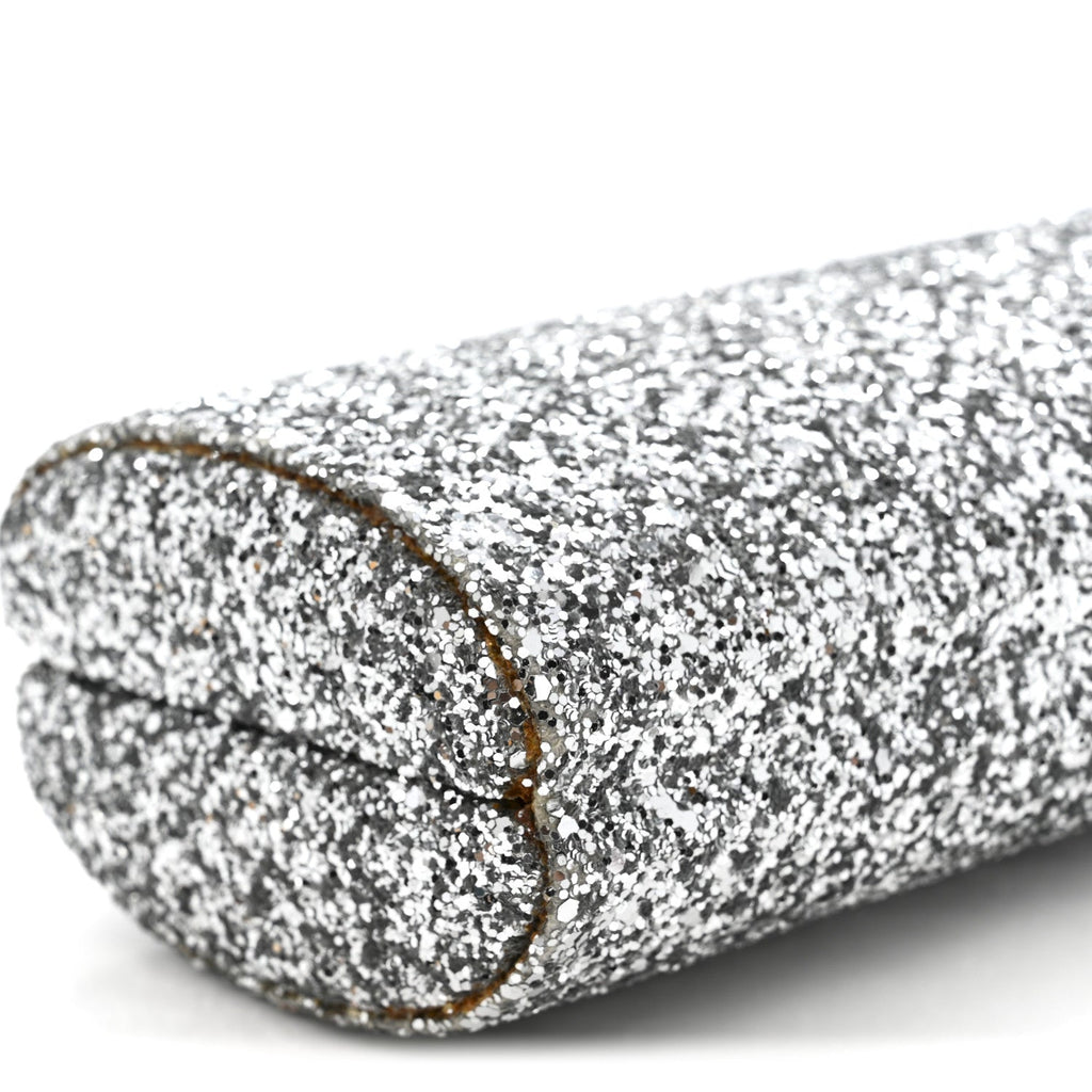Glitter Celeste Clutch Silver