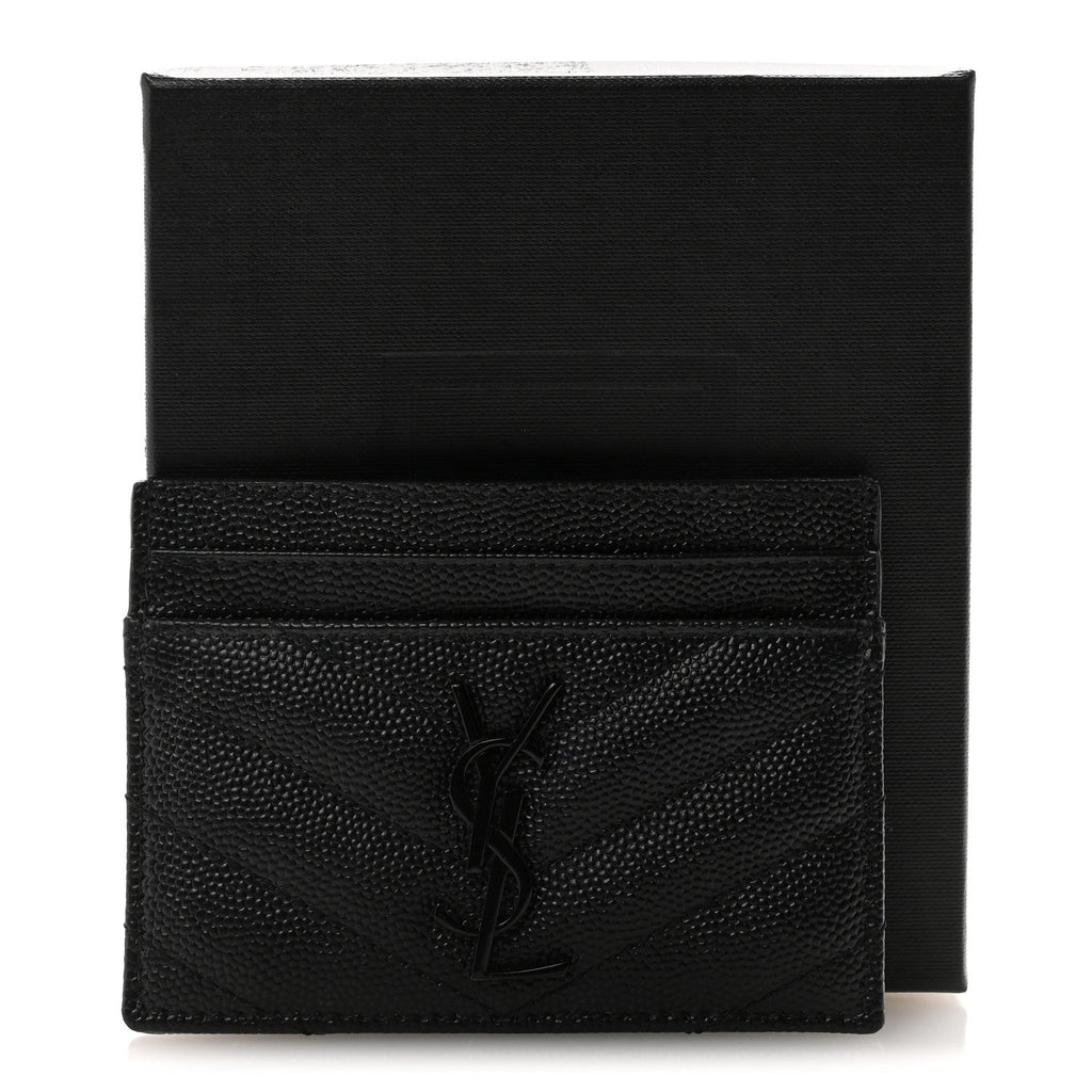 Grain De Poudre Matelasse Chevron Monochrome Credit  Case Black