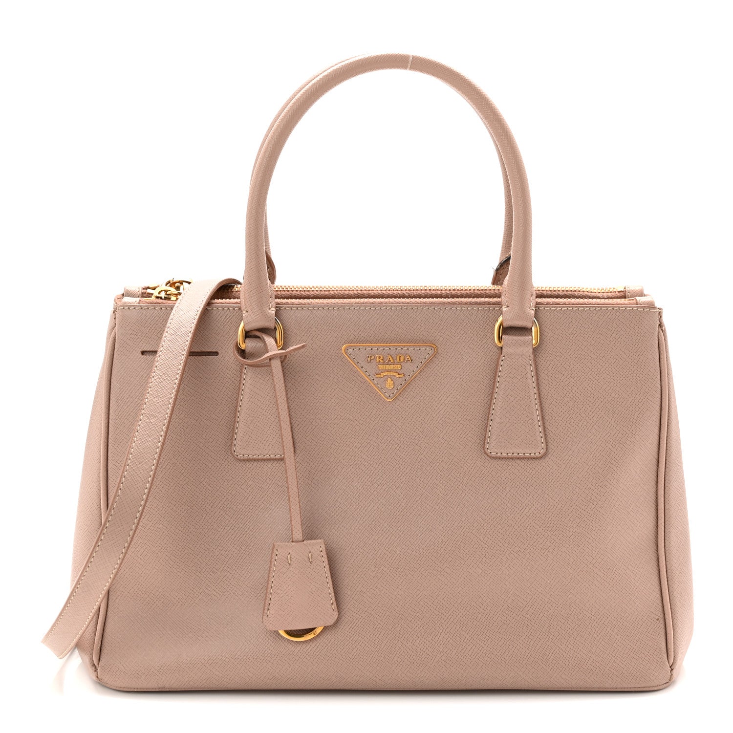Saffiano Small Galleria Double Zip Tote Cammeo