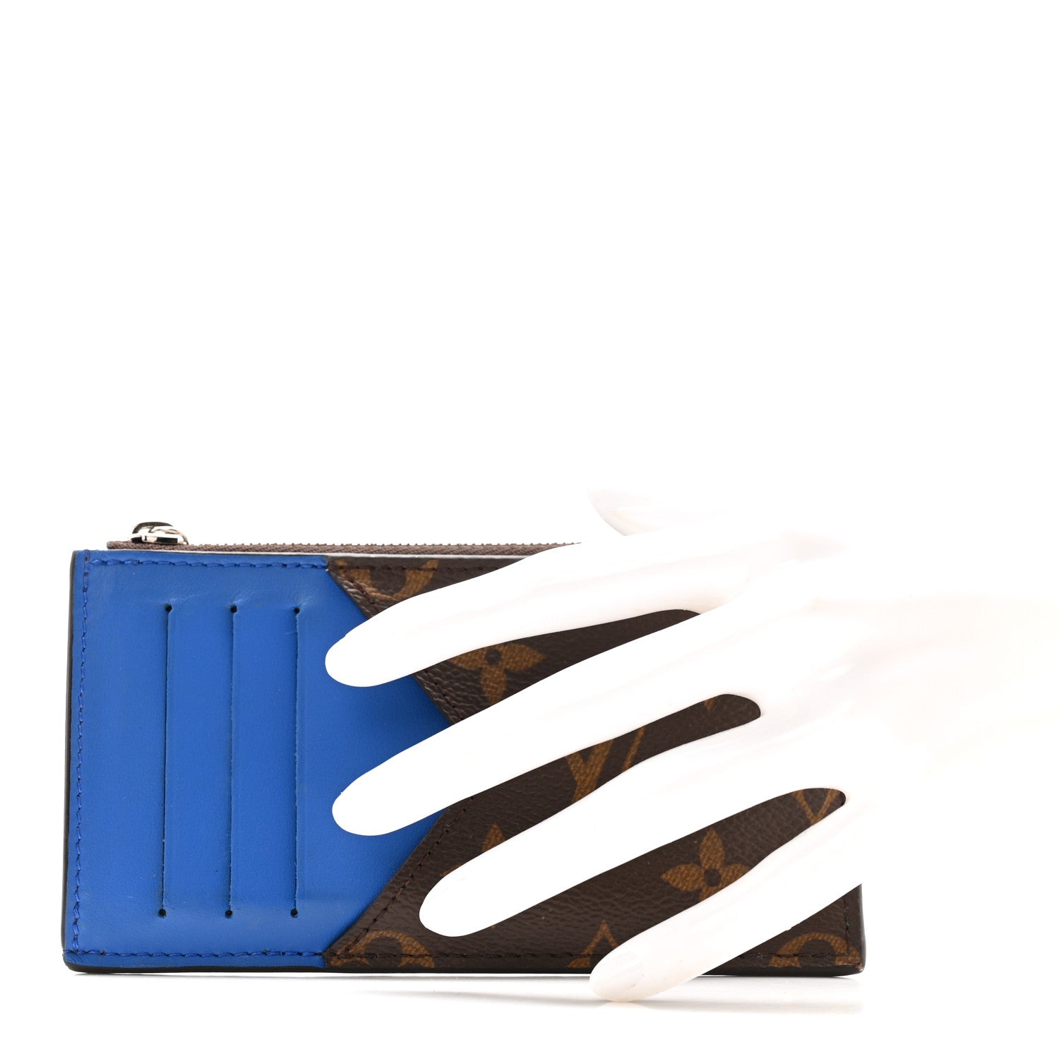Monogram Calfskin Coin  Holder Indigo Blue
