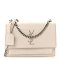 Calfskin Crocodile Embossed Medium Monogram Sunset Blanc Vintage