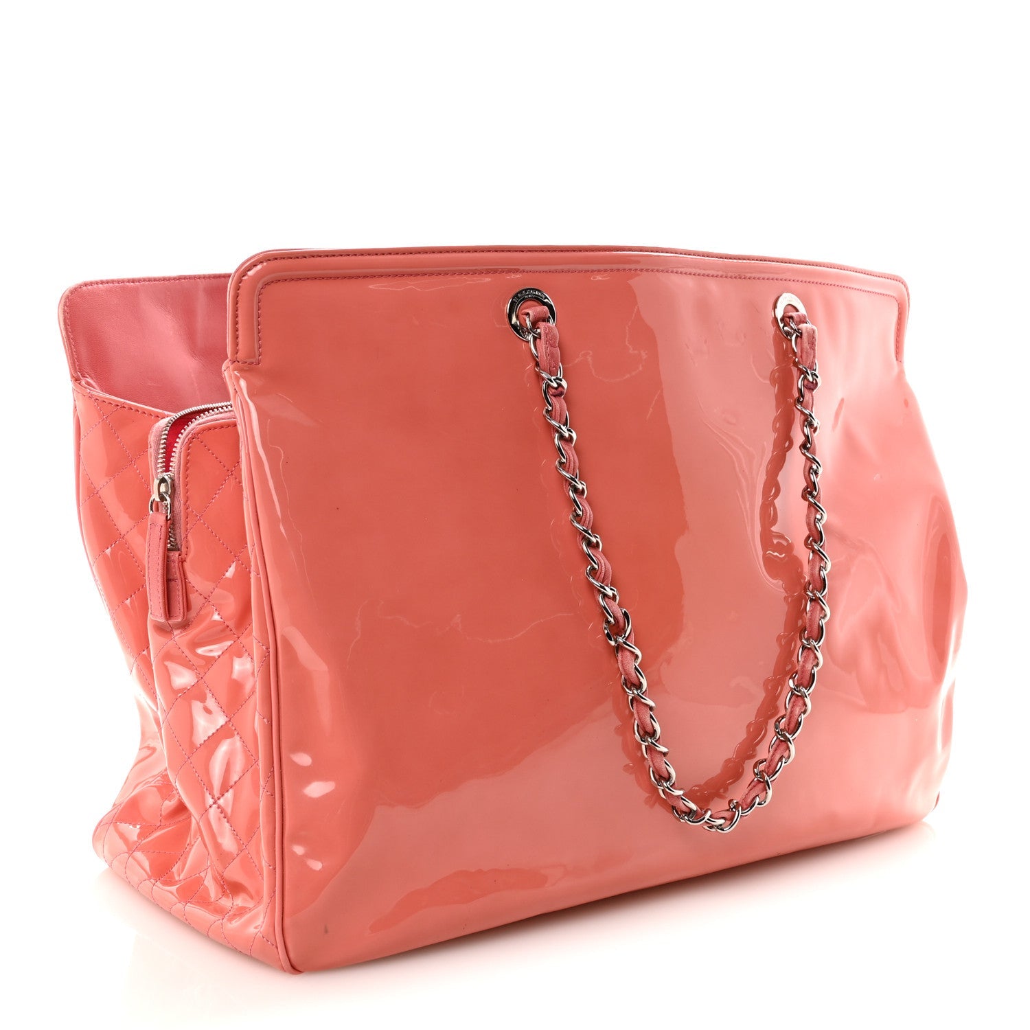 Vinyl Lipstick Ligne Tote Pink