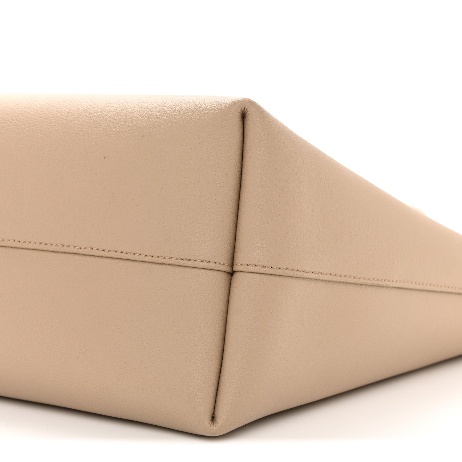 Calfskin Large Shopping Tote Dark Beige