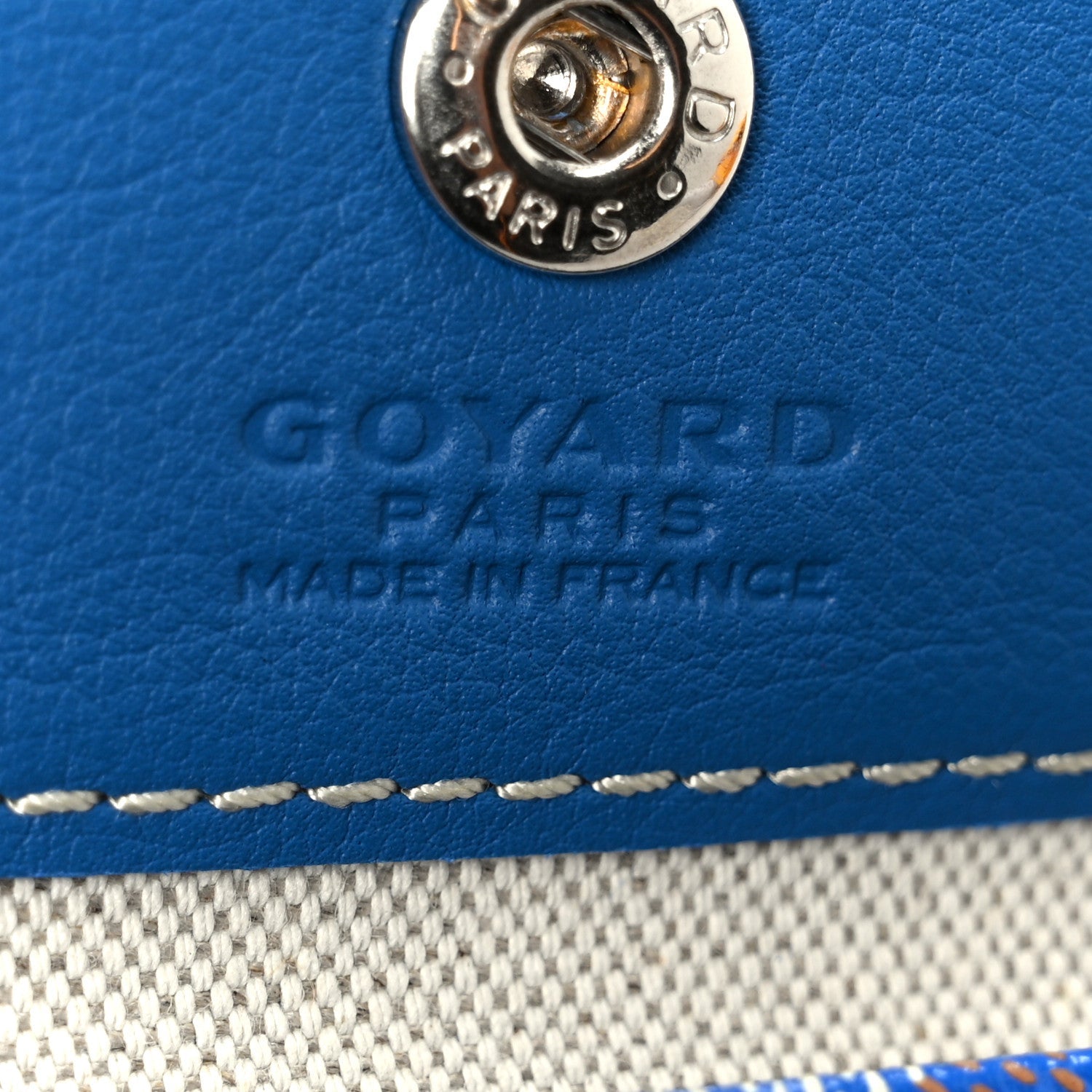 Goyardine Reversible Mini Anjou Sky Blue